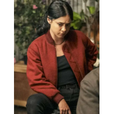 Play Dirty 2025 Rosa Salazar Red Jacket